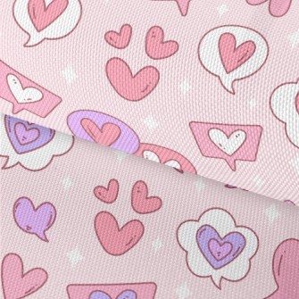 Love Dialog Box Waterproof Oxford