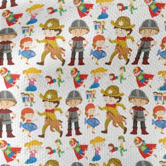 Children In Different Costumes Waterproof Canvas