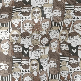 Hand-painted Group Portraits Waterproof Canvas