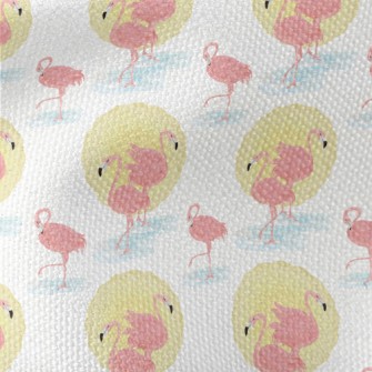 Flamingo And Sun Waterproof Canvas