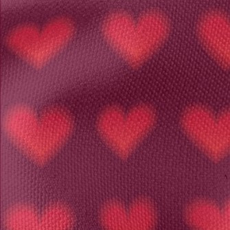 Blurred Love Pattern Waterproof Canvas