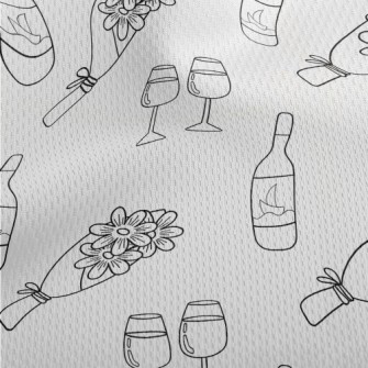 Simple Hand Drawn Dating Athletic Mesh Flat Back