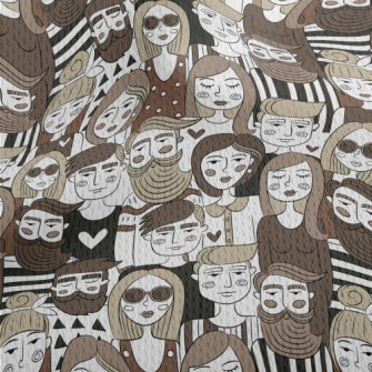 Hand-painted Group Portraits Athletic Mesh Flat Back