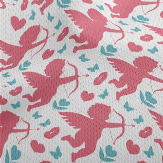 Cupid Silhouette Athletic Mesh Flat Back