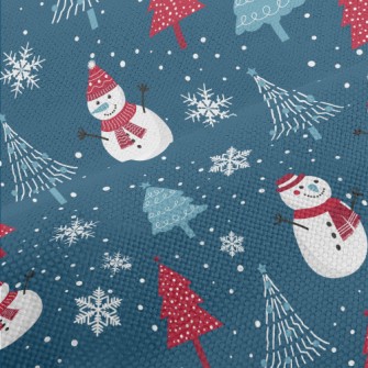 Winter Snowman And Christmas T Performance Linen