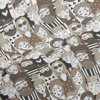 Hand-painted Group Portraits Performance Linen