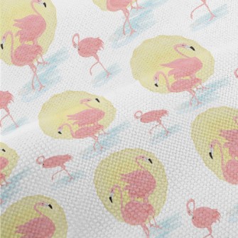 Flamingo And Sun Performance Linen