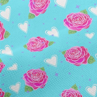 Roses And Love Hearts Performance Linen