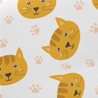 Cute Cat Head Twill