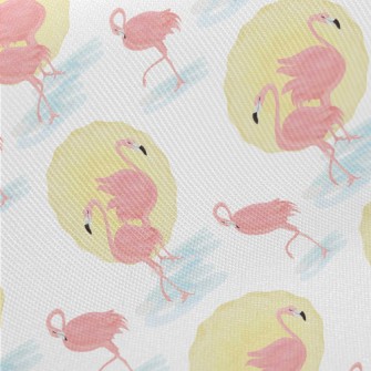 Flamingo And Sun Twill