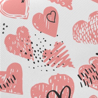 Crayon Heart Graffiti Twill