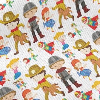 Children In Different Costumes Standard Corduroy