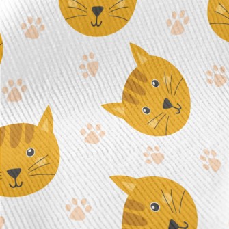 Cute Cat Head Standard Corduroy