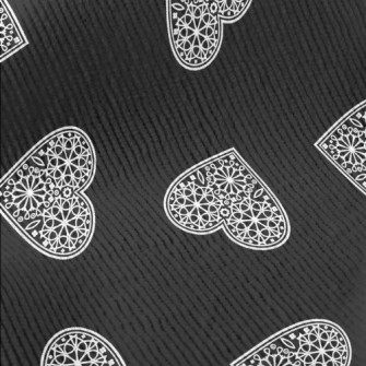 Lace Heart Pattern Standard Corduroy