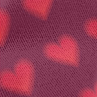 Blurred Love Pattern Standard Corduroy
