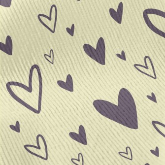 Simple Style Love Heart Standard Corduroy