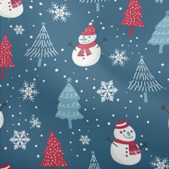 Winter Snowman And Christmas T Dobby