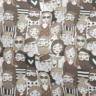 Hand-painted Group Portraits Dobby