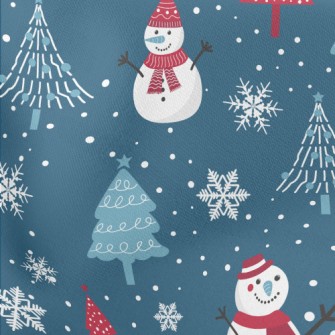 Winter Snowman And Christmas T Stretch Ponte