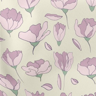 Cartoon Carnation Stretch Ponte
