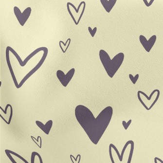 Simple Style Love Heart Stretch Ponte