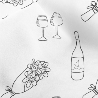 Simple Hand Drawn Dating Micro Fleece