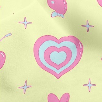 Nostalgic Y2K Pattern Micro Fleece