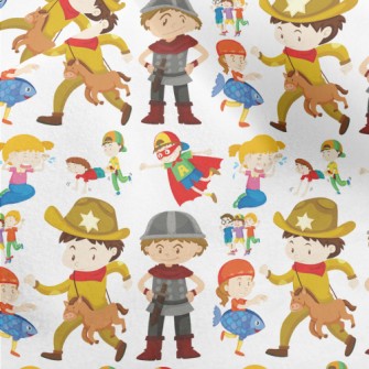 Children In Different Costumes Micro Fleece