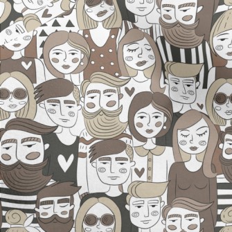 Hand-painted Group Portraits Micro Fleece