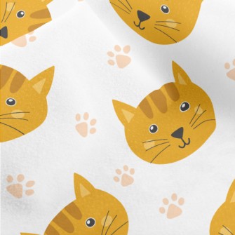 Cute Cat Head Micro Fleece