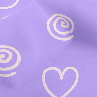 Spiral And Love Graffiti Micro Fleece