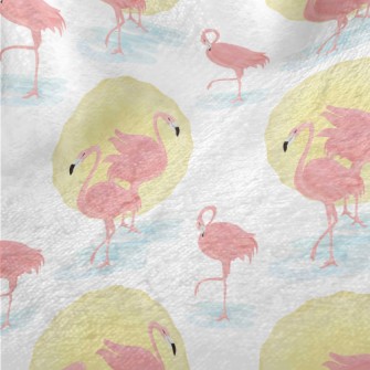 Flamingo And Sun Minky
