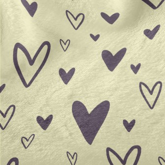 Simple Style Love Heart Minky