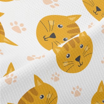 Cute Cat Head Piqué