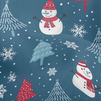 Winter Snowman And Christmas T Lightweight Performance Linen