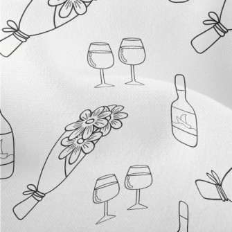 Simple Hand Drawn Dating Lightweight Performance Linen