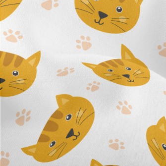 Cute Cat Head Lightweight Performance Linen