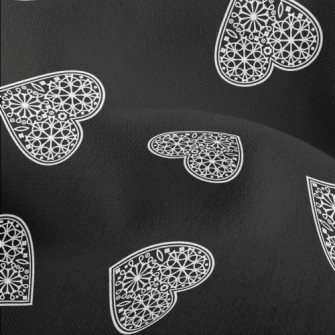 Lace Heart Pattern Lightweight Performance Linen