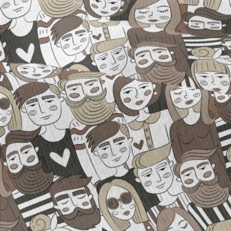 Hand-painted Group Portraits Modern Jersey