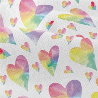 Watercolor Colored Love Heart Modern Jersey