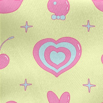 Nostalgic Y2K Pattern Jersey Backed Fleece