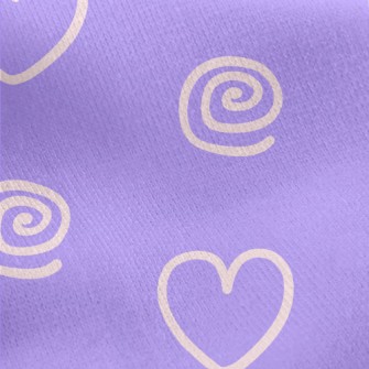 Spiral And Love Graffiti Jersey Backed Fleece