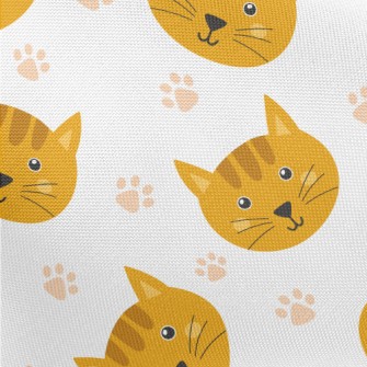 Cute Cat Head Pongee