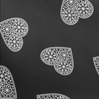 Lace Heart Pattern Pongee