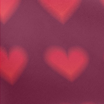 Blurred Love Pattern Pongee