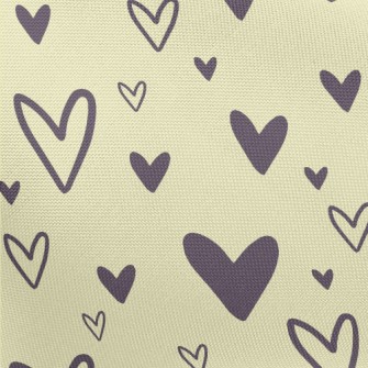 Simple Style Love Heart Pongee