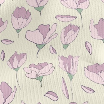 Cartoon Carnation Stretch Jersey