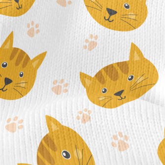 Cute Cat Head Stretch Jersey