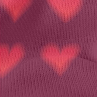 Blurred Love Pattern Stretch Jersey