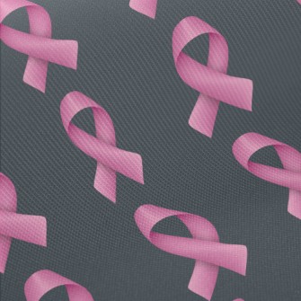 Pink Ribbon Midweight Cotton Poplin